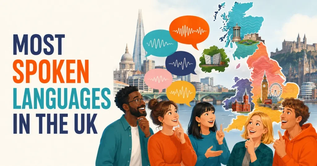 Most spoken languages in the UK across England, Wales, Scotland and Northern Ireland